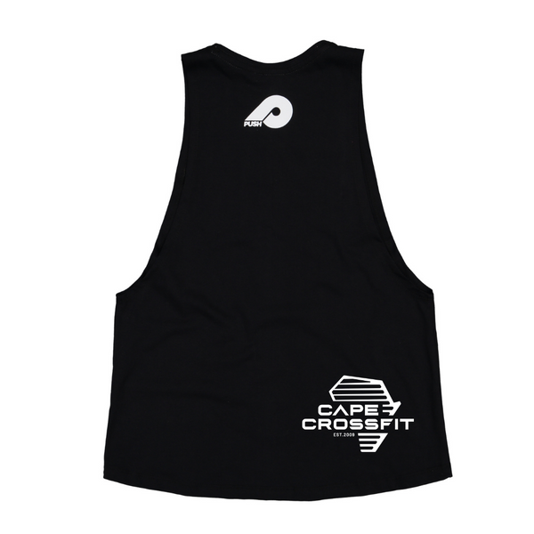 Ladies Black Muscle vest