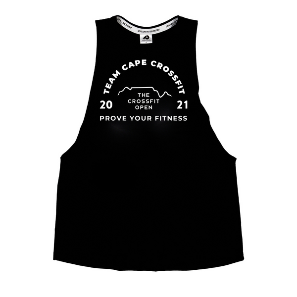 Ladies Black Muscle vest